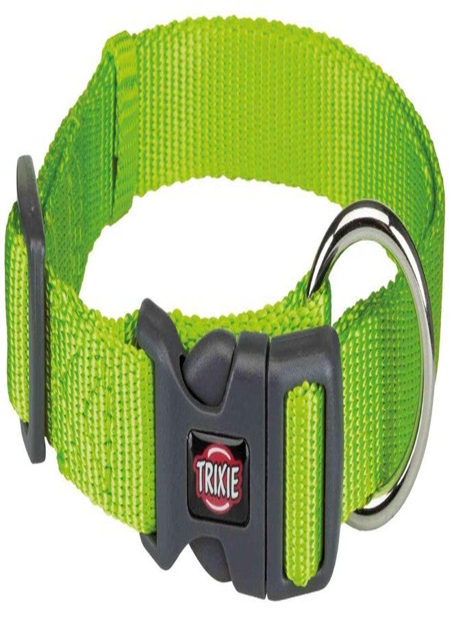 Trixie Premium Collar, L-XL: 40-65cm/25mm, Apple Green